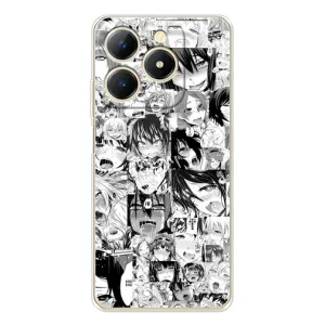 Чехлы Персонажи Аниме Наруто для RealMe Note 70 (AlphaPrint) (Ahegao manga)