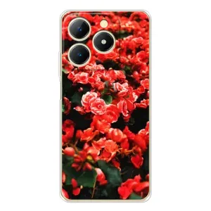 Чехлы с Цветами для RealMe Note 70 (VPrint) (Цветы красные)