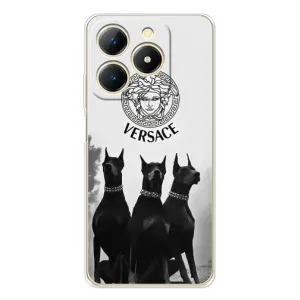 Чехлы VERSACE для РеАлМe Нота 70 (PREMIUMPrint) (Доберман Версаче)
