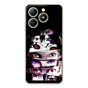 Чехлы Персонажи Аниме Наруто для RealMe Note 70 (AlphaPrint) (Глаза Anime)
