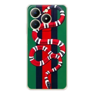 Чехлы ГУЧЧИ для РеАлМe Нота 70 (AlphaPrint) (Gucci змия)