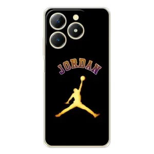 Чехлы для RealMe Note 70 - с картинкой JORDAN (AlphaPrint) (Jordan Gold)