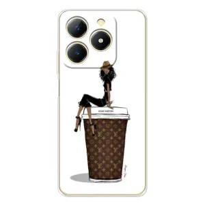 Чехлы Луи Витон для RealMe Note 70 (AlphaPrint - LOUIS VUITTON) (кофе LOUIS VUITTON)