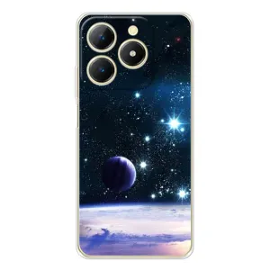 Космические Чехлы для РеАлМe Нота 70 (VPrint) (Космический вид)