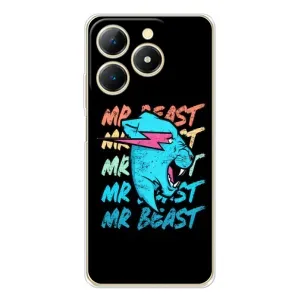 Чехлы Мистер Бист для РеАлМe Нота 70 (logo Mr beast)
