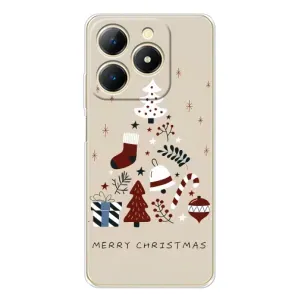 Рождественские Чехлы для RealMe Note 70 (VPrint) (Merry Christmas)