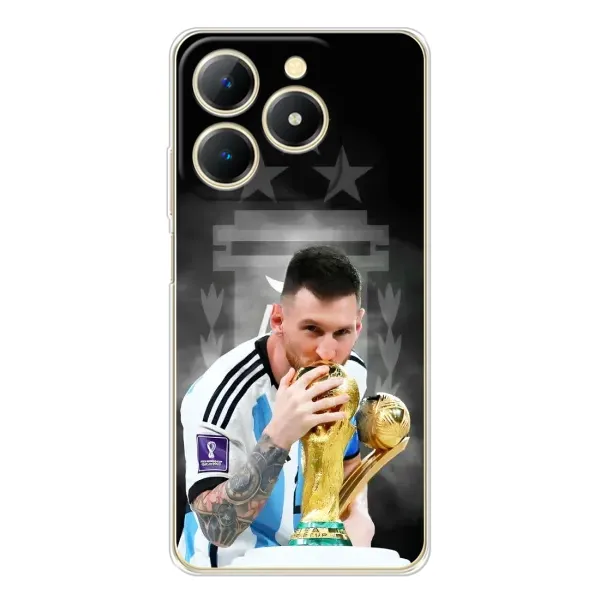 Чехол с принтом «Месси Чемпион» для Realme Note 70