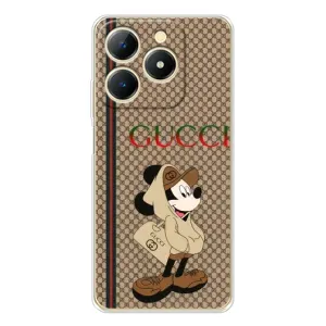 Чехлы ГУЧЧИ для РеАлМe Нота 70 (AlphaPrint) (Mickey GUCCI)