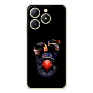 Чехол с Обезьянами RealMe Note 70 - (AlphaPrint) (Три обезьяны)