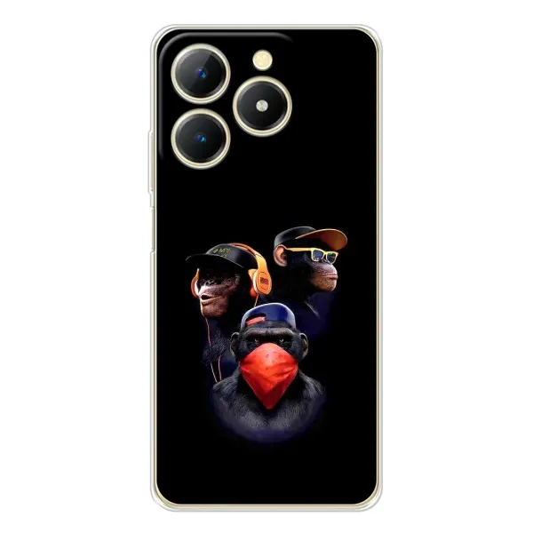 Чехол с принтом «Три обезьяны» для Realme Note 70
