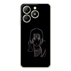 Чехлы на тему: Итачи Учиха для RealMe Note 70 (AlphaPrint) (силуэт Итачи)