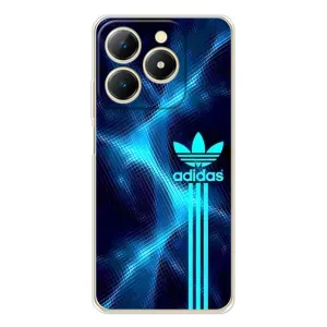 Чехлы Адидас для RealMe Note 70 (AlphaPrint) (Синий Адидас)