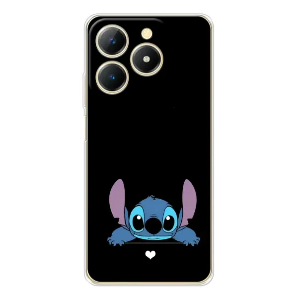 Чехол с принтом «Стич на черном» для Realme Note 70