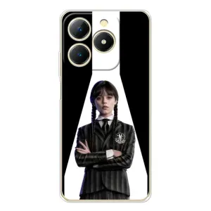 Чехлы Венсдей на RealMe Note 70 Уэнсдей (AlphaPrint) (W-Wednesday)