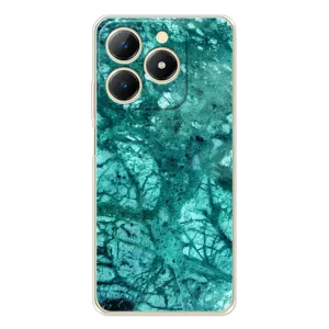 Мраморный чехол на RealMe Note 70 (VPrint) (Зеленый мрамор)