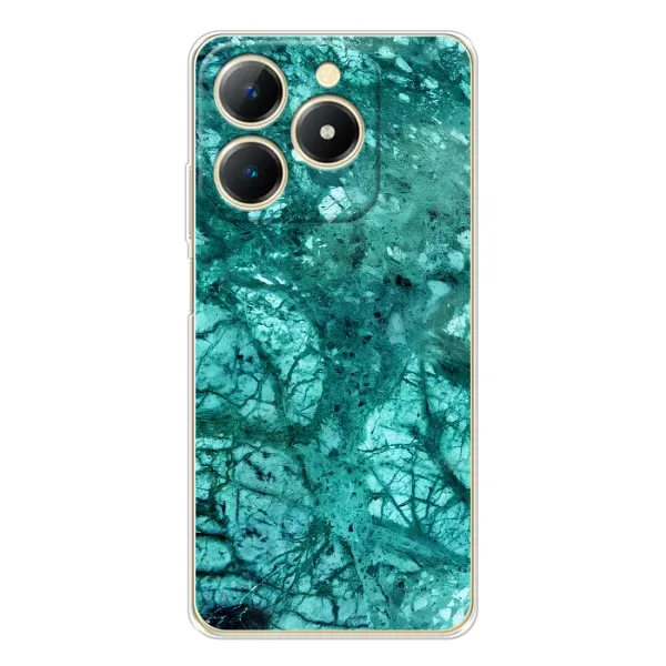 Чехол с принтом «Зеленый мрамор» для Realme Note 70