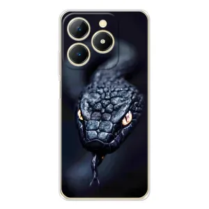 Чехол с картинкой «Хищники» для RealMe Note 70 (Черная змея)