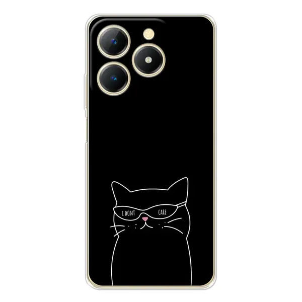 Чехол с принтом «Равнодушный кот» для Realme Note 70T Чехол с принтом «Равнодушный кот» для Realme Note 70T