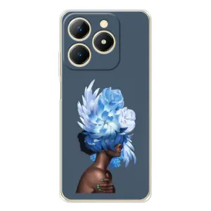 Чехлы (ART) Цветы на Realme Note 70T (VPrint) (Цветы на голове)
