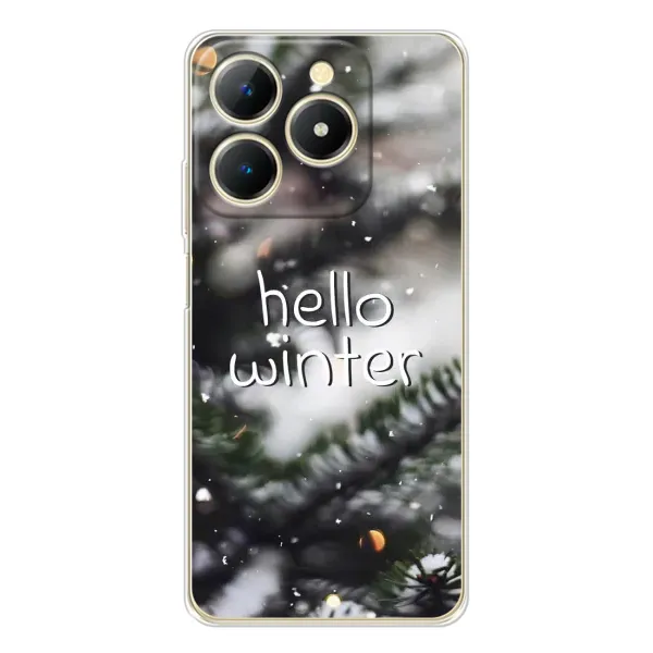 Чехол с принтом «Hello winter» для Realme Note 70T