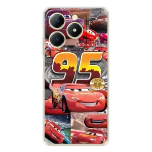Силиконовый чехол Маквин для Realme Note 70T (Коллаж Молния Маквин)