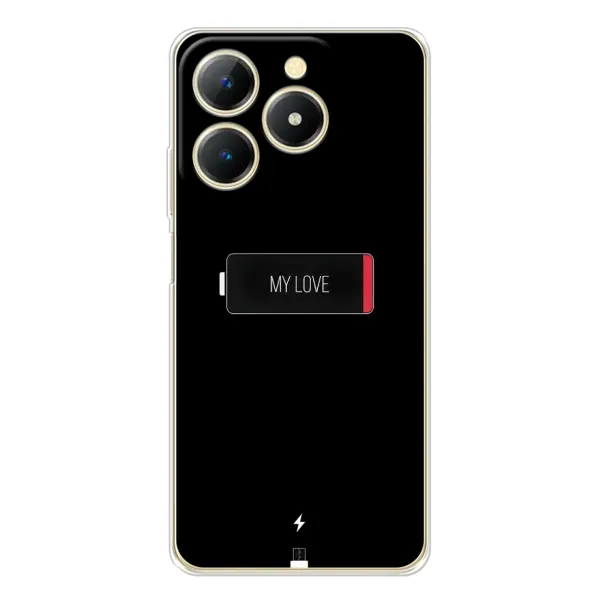 Чохол з принтом «Love battery» для Realme Note 70T
