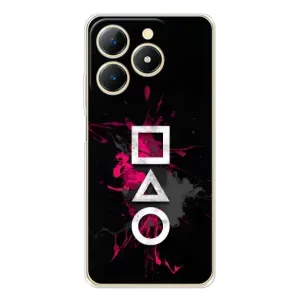 Чохол Гра в кальмара для Realme Note 70T (Символи Гра кальмара)