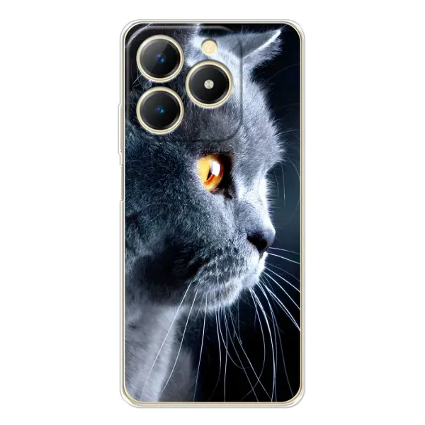 Чохол з принтом «Сірий Кіт» для Realme Note 70T