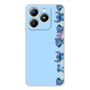 Чохол з принтом Стіч на Realme Note 70T (Стіч фон)