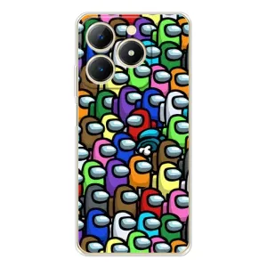 Чехол Амонг Ас для Realme Note 70T (AlphaPrint) (Убит)