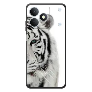 Чохли з картинкою животних RealMe Note 80 (Білий Тигр)