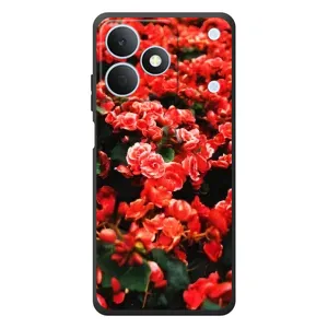 Чехлы с Цветами для RealMe Note 80 (VPrint) (Цветы красные)