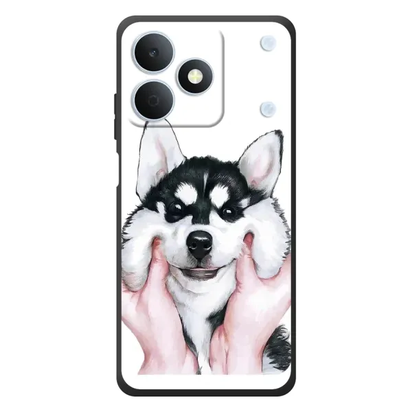 Чехол с принтом «Довольный Хаски» для Realme Note 80
