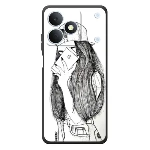 Чохол з друком для RealMe Note 80 - (Мода) (AlphaPrint) (Фото дівчини)