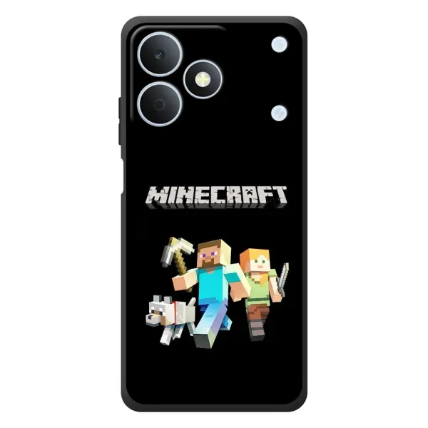 Чохол з принтом «герої Minecraft» для Realme Note 80