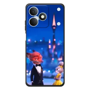 Чехол Зоотрополіс на RealMe Note 80 (Романтический вечер Зверополис)