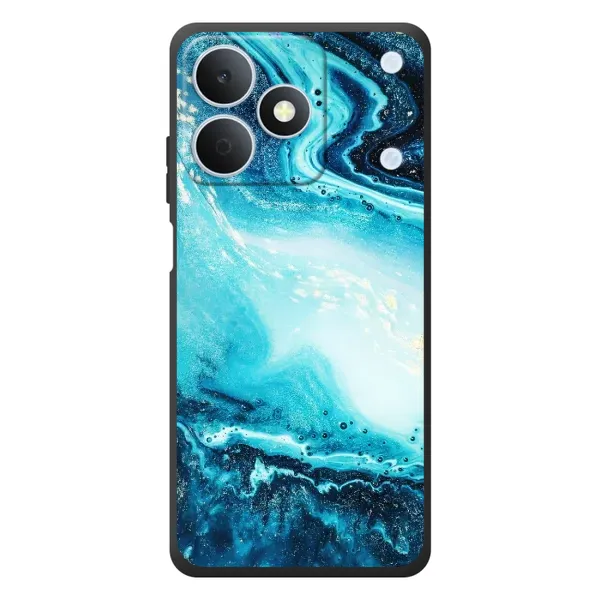 Чехол с принтом «Голубой мрамор» для Realme Note 80
