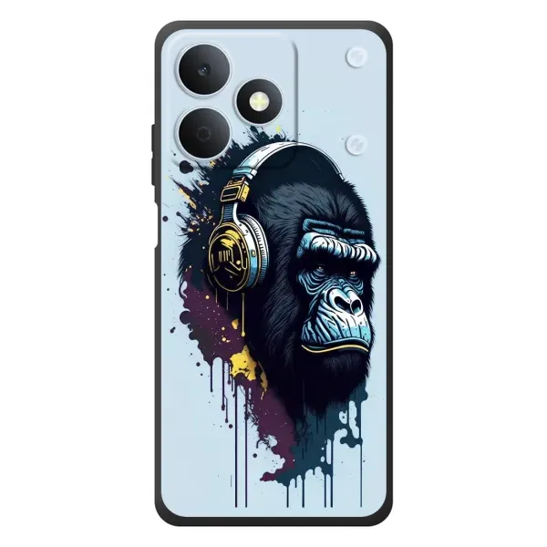 Чехол с принтом «Горилла в наушниках» для Realme Note 80