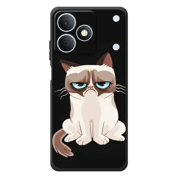 Чохол з принтом «Сумний кіт» для Realme Note 80