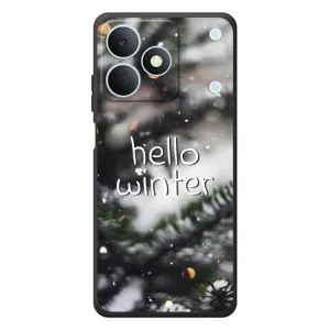 Новогодние, Праздничные Чехлы для RealMe Note 80 - 2024 год (Hello winter)