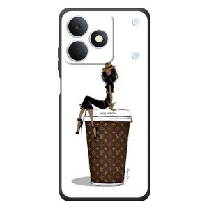 Чехлы Луи Витон для RealMe Note 80 (AlphaPrint - LOUIS VUITTON) (кофе LOUIS VUITTON)