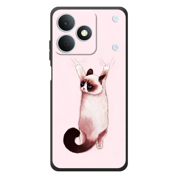Чохол з принтом «Котик падає» для Realme Note 80