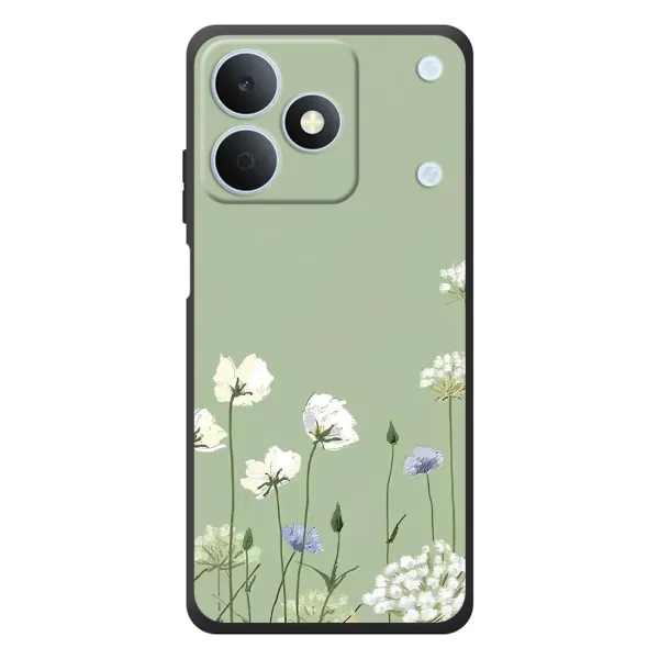 Чехол с принтом «Цветы на зеленом» для Realme Note 80