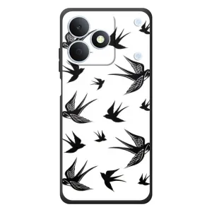 Чехол с птицами на RealMe Note 80 (VPrint) (Ласточки)