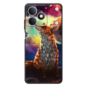 Чохли з картинкою Лисичка для RealMe Note 80 (VPrint) (Лисичка в космосі)