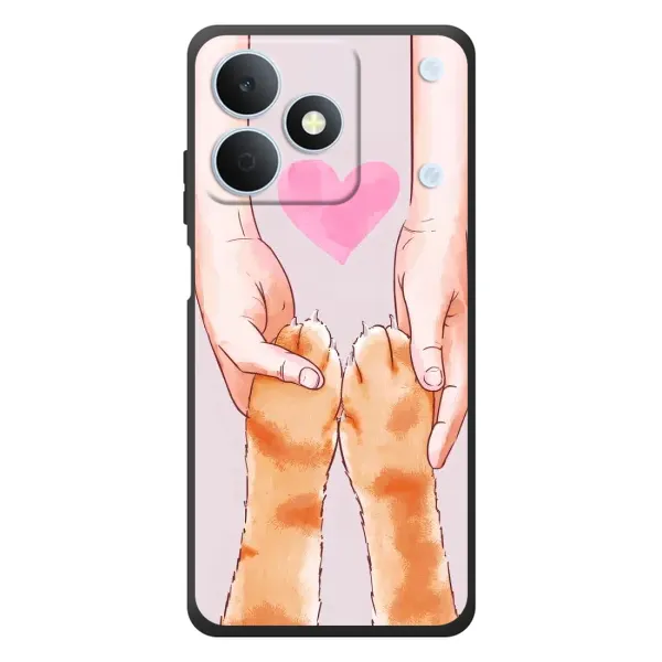 Чохол з принтом «Любовь до котиків» для Realme Note 80