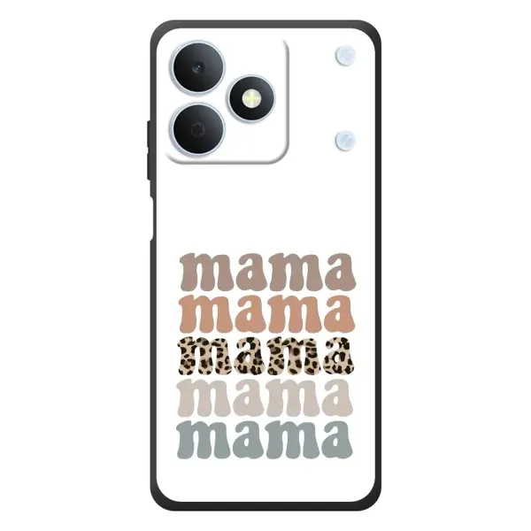 Чехол с принтом «Текстовый коллаж мама» для Realme Note 80