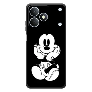 Эксклюзивный чехол для RealMe Note 80 (AlphaPrint - Мультяшные) (Микки на черном)
