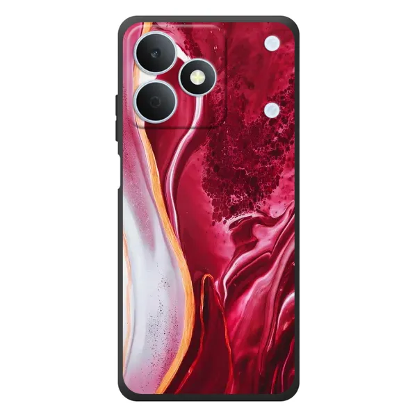 Чехол с принтом «Мрамор красный» для Realme Note 80