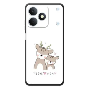 Чехлы для мамы на RealMe Note 80 (Оленята мама и малыш)